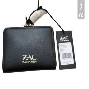 ZAC POSEN BLACK NEW ZIP WALLET